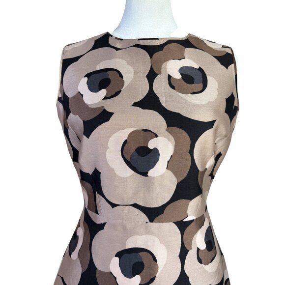 Kate Spade‎ New York Sleeveless Floral Sheath Dress Size 4 Cotton Silk Blend - Picture 2 of 8